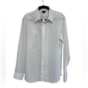 NWT J. Crew Men’s Slim Bowery Wrinkle-Free Dobby Dress Shirt with Point Collar